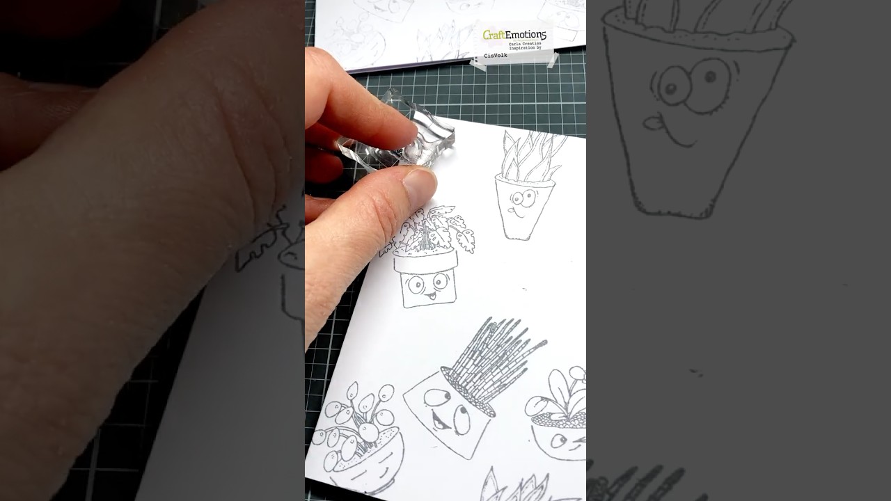 Ink ONCE 🪴 stamp TWICE  🪴🪴 @craftemotions  |