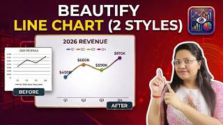 2 Ways to Beautify Line Charts | Excel Dashboard | Data Visualization (Step-by-Step)