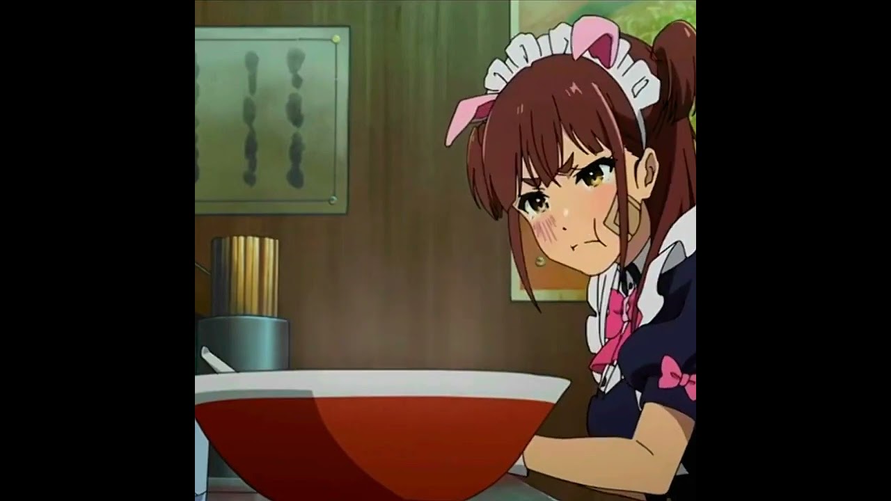 Akiba Maid War Dub when 12 nagomi eats ramen