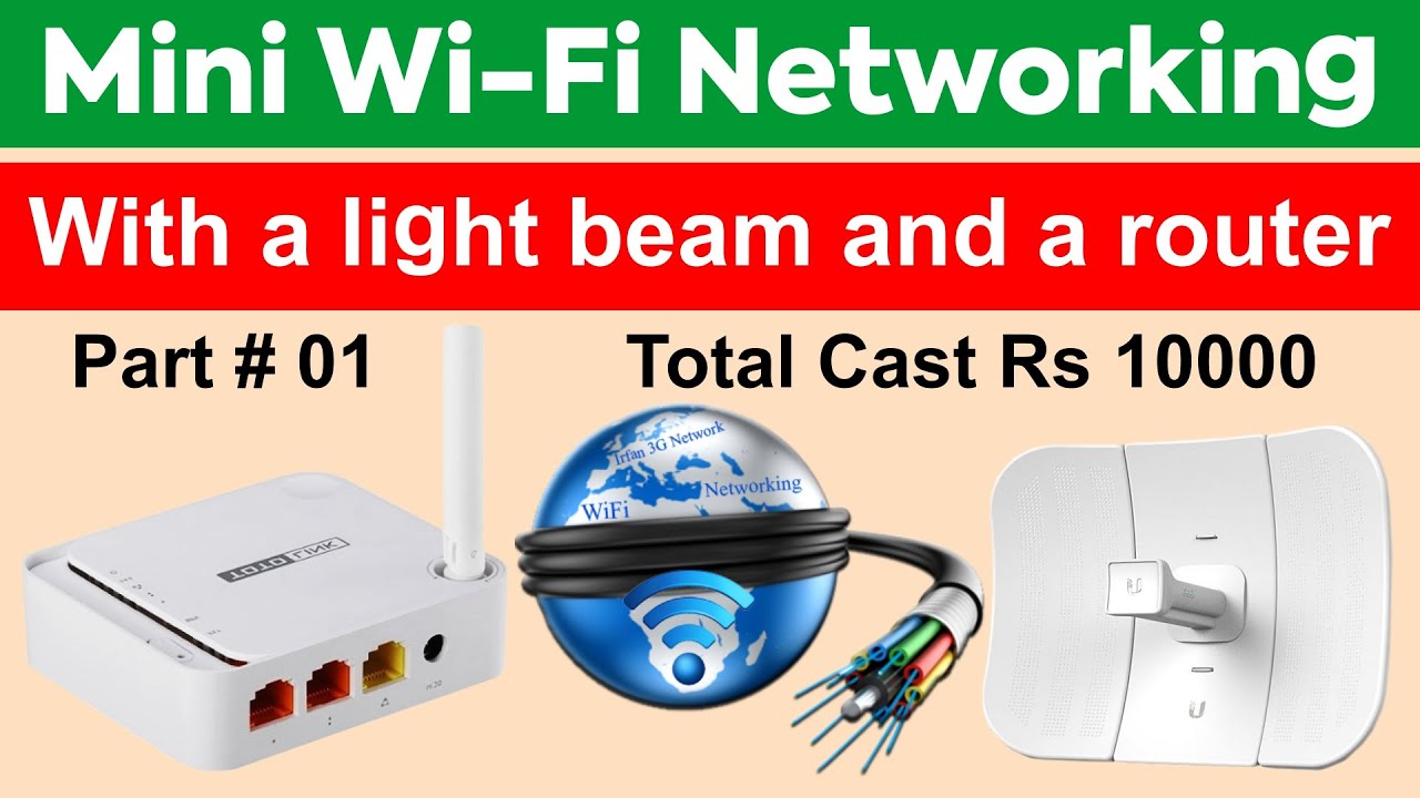 Mini Wi-Fi Networking | With A LightBeam And A Router | Totolink N100RE ...