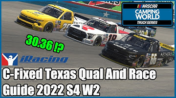 *Oops...* Iracing Texas C-Fixed Trucks Guide to Qualifying and Race