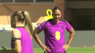 ENGLAND WOMEN TRAINING SESSION: The Lionesses Train in Crete Ahead of World Cup Play-Off With Greece screenshot 4