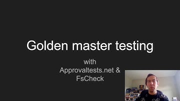 Golden master testing with approvaltests.net & FsCheck