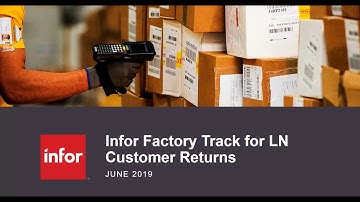 Customer Returns Transaction in Infor Factory Track for LN