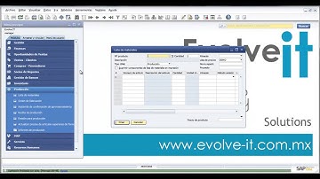 Crear una lista de materiales en SAP Business One
