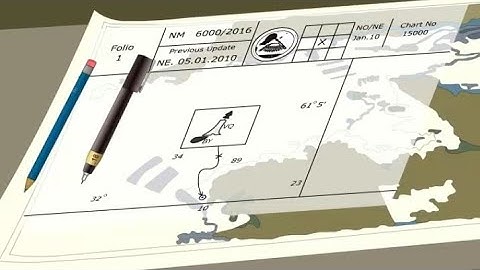 Admiralty Nautical chart correction | Use of tracings on chart |