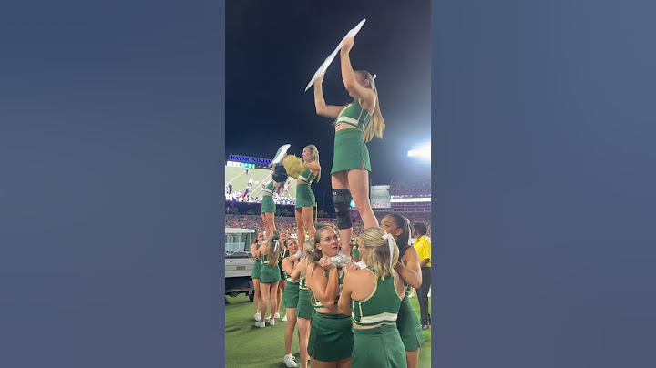 They brought the hurricanes, we bought  the fences #cheer #football #cheerleaders #gameday #usf