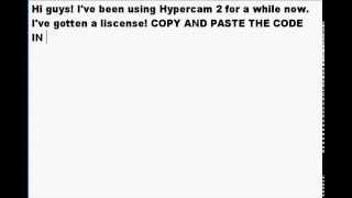 Hypercam 2 Liscense Key FREE