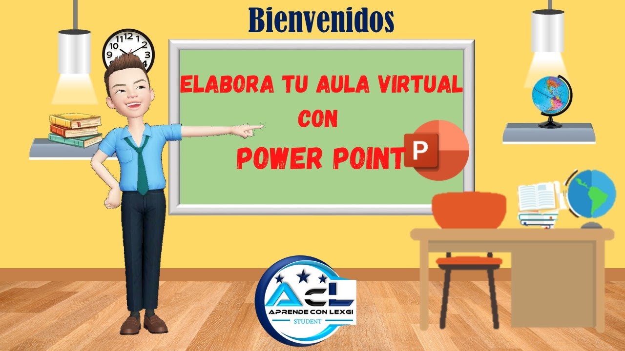Aula Virtual en Power Point súper fácil paso a paso - YouTube