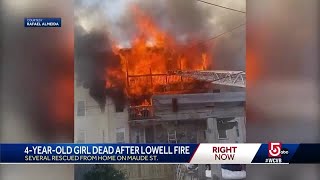 Girl, 4, dies in Lowell fire