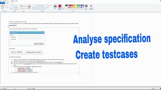 Specification exercise | Creating a testcase #qaguy