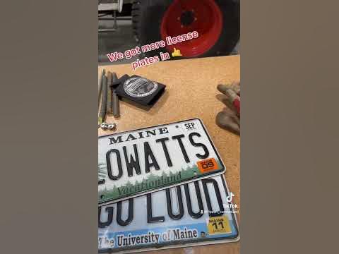Check out my license plates! 🏁 #licenseplate #mechanic #shorts #