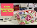 DIY Cesto Organizador Multiuso - Diy Easy  Fabric Basket  | Aline Nunes - By Aan Crafts