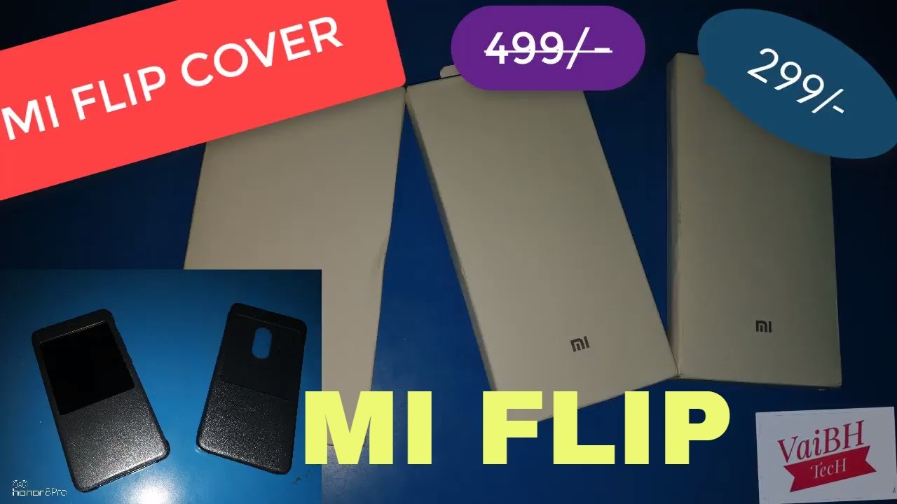 Genuine MI Flip Cover with Sensor only 299/- Redmi Note