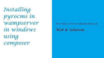 Pyrocms v3.3 installation in windows Part - 2