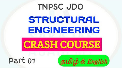 TNPSC JDO CRASH COURSE STRUCTURAL