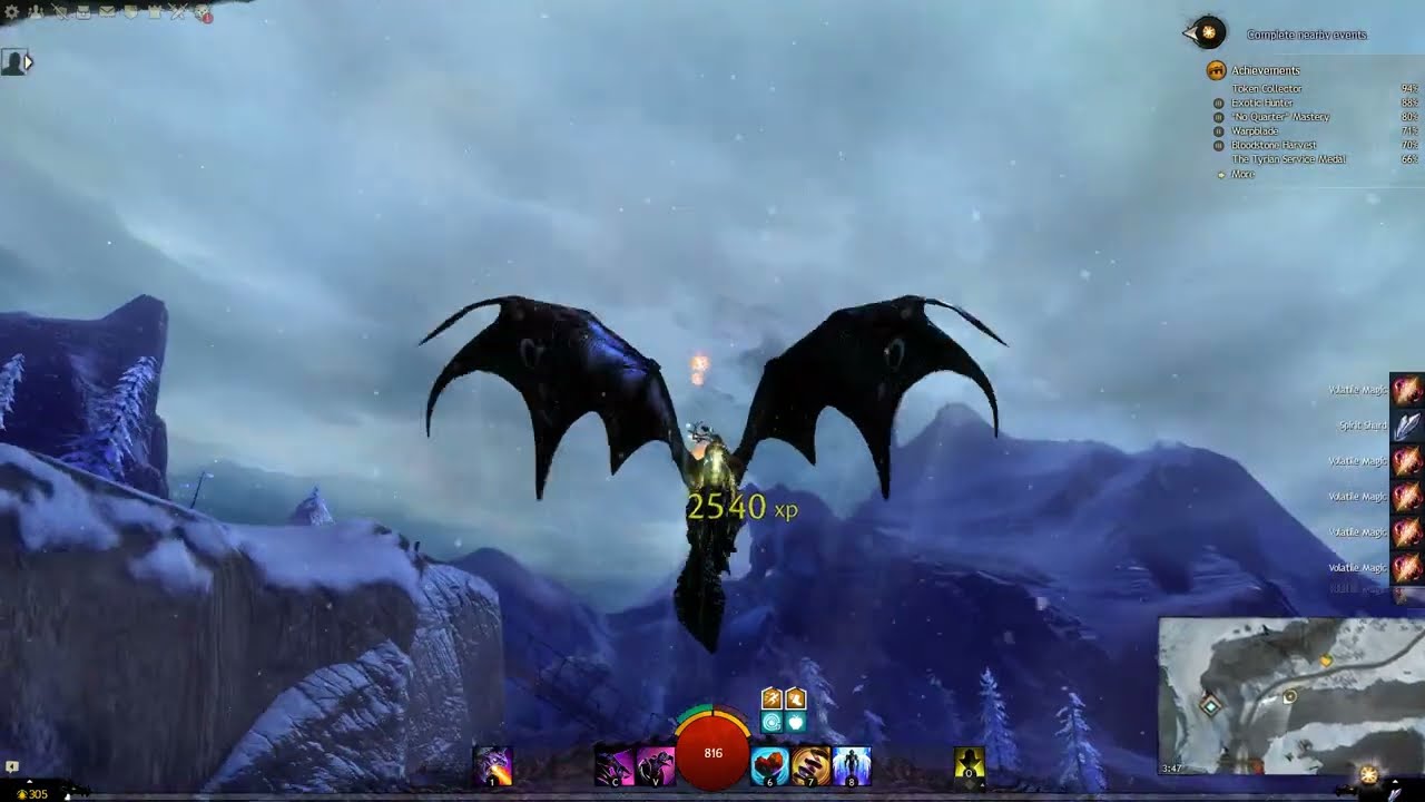 Skyscale Rider - Shiverpeak Mountains - Wayfarer Mountains - Taigan2