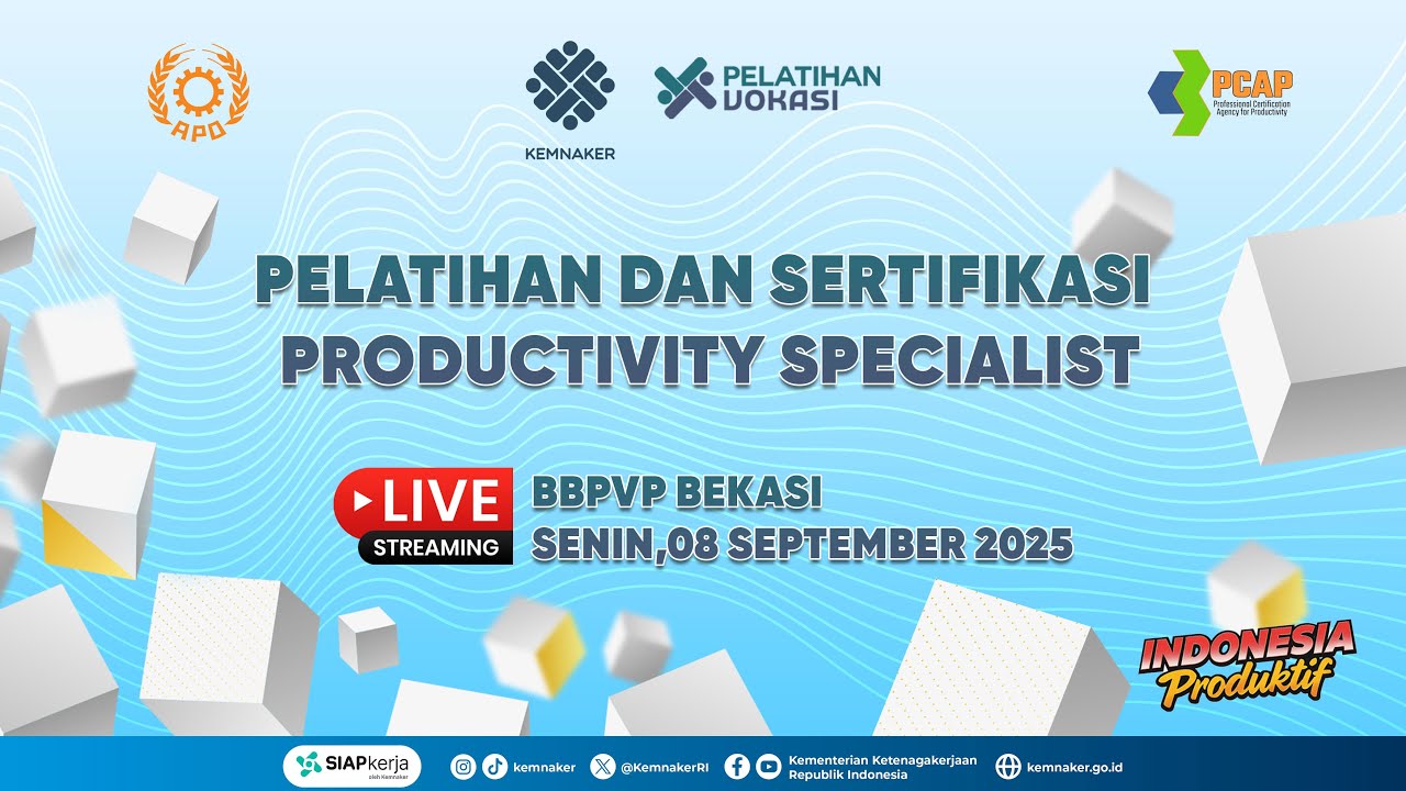 [LIVE] PELATIHAN DAN SERTIFIKASI PRODUCTIVITY SPECIALIST