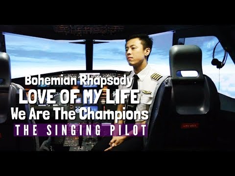 Bohemian Rhapsody - Love Of My Life - We Are The Champions - Queen Cover - THE SINGING PILOT