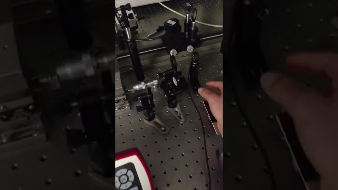 Sum Frequency Generation with Ti Sapphire Laser and Nonlinear Fiber