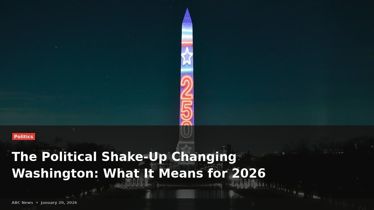 Washington in Flux: The Political Shift Shaping the United States' Future