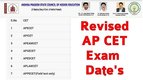 AP EAMCET 2020 Exam Date | AP ICET 2020 | AP ECET | AP LAWCET | AP EDCET | PGECET