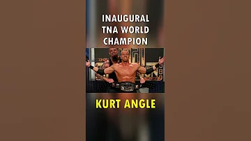 Kurt Angle Inaugural TNA World Champion #tna #kurtangle #christiancage #impactwrestling #wwe
