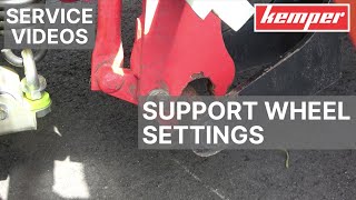 Kemper Comfort support wheel settings