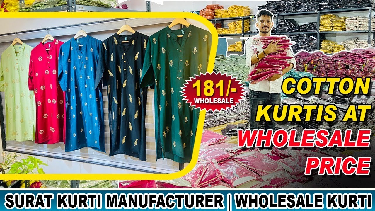 Buy Jaipuri Cotton Kurtis from manufacturers and wholesalers in Surat  Gujarat - Royal Export | Best Jaipuri Cotton Kurtis Suppliers in Surat India