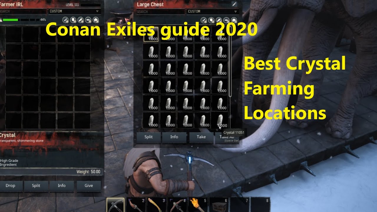 Best Crystal Farm location, Conan Exiles guide and tips 2020, farming