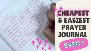 The Cheapest & Easiest Prayer Journal You’ll Ever Make!
