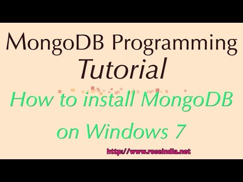 MongoDB Tutorial #1: How to Install MongoDB on Windows 7?