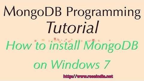 MongoDB Tutorial #1: How to Install MongoDB on Windows 7?