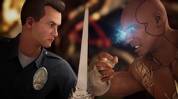Mortal Kombat 1 - T-1000 vs Geras | All Intro/Interaction Dialogues