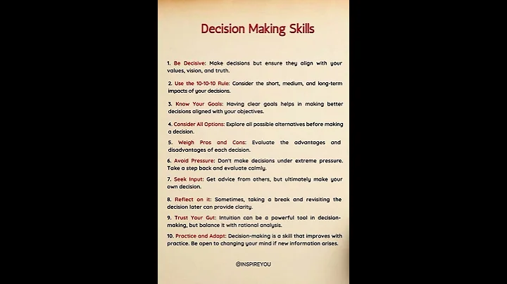 🎯Master decision making in 60 seconds! #shorts #viralshorts #decisionmaking #lifeskills #trending