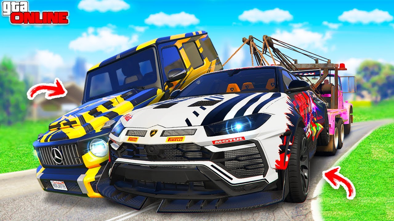 УГНАЛ САМУЮ БЫСТРУЮ ЛАМБУ СОНИКА И ГЕЛИК! - БИТВА ЭВАКУАТОРОВ В ГТА 5 ...