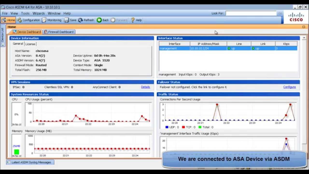 Cisco ASA Internet Access Configuration using ASDM