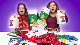 Don't Choose the Wrong Christmas Stocking Slime Challenge