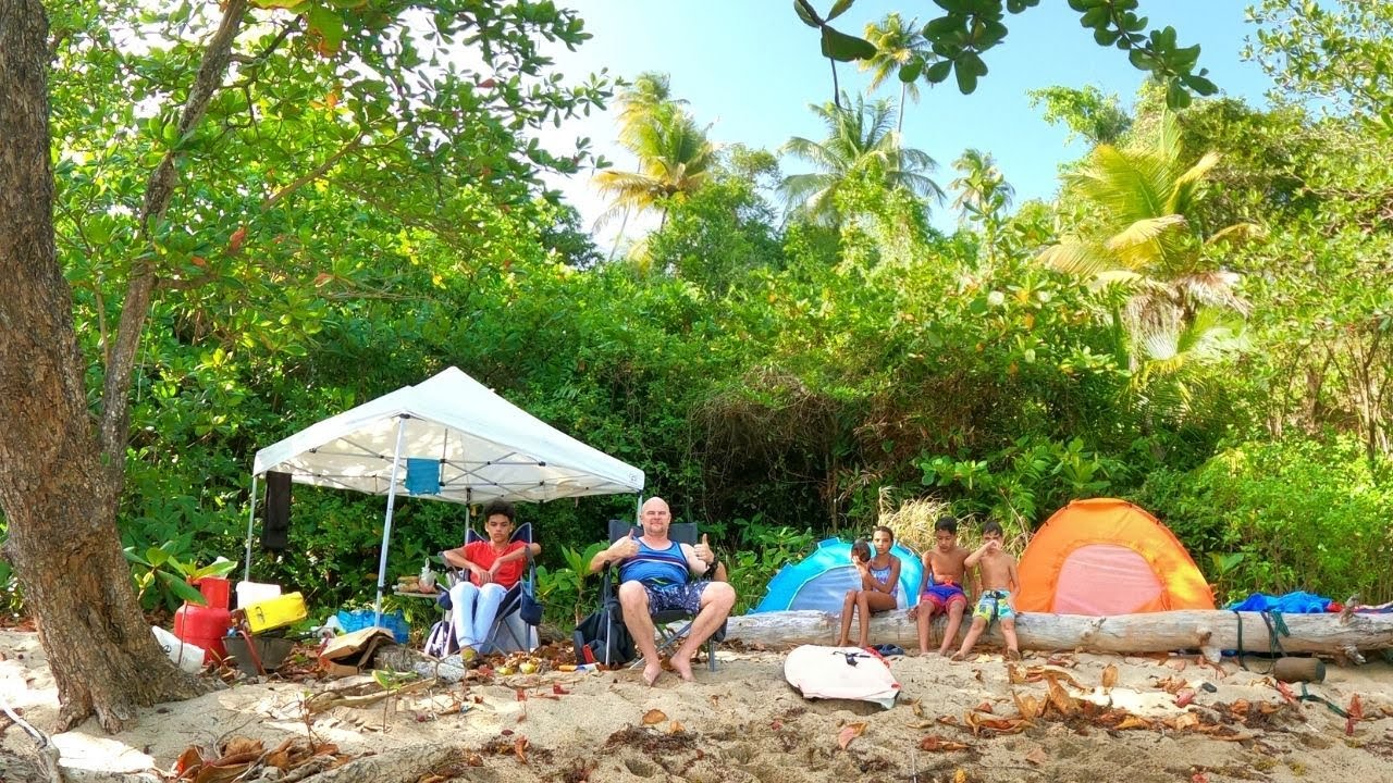 Extreme Camping with the Kids at the Beach