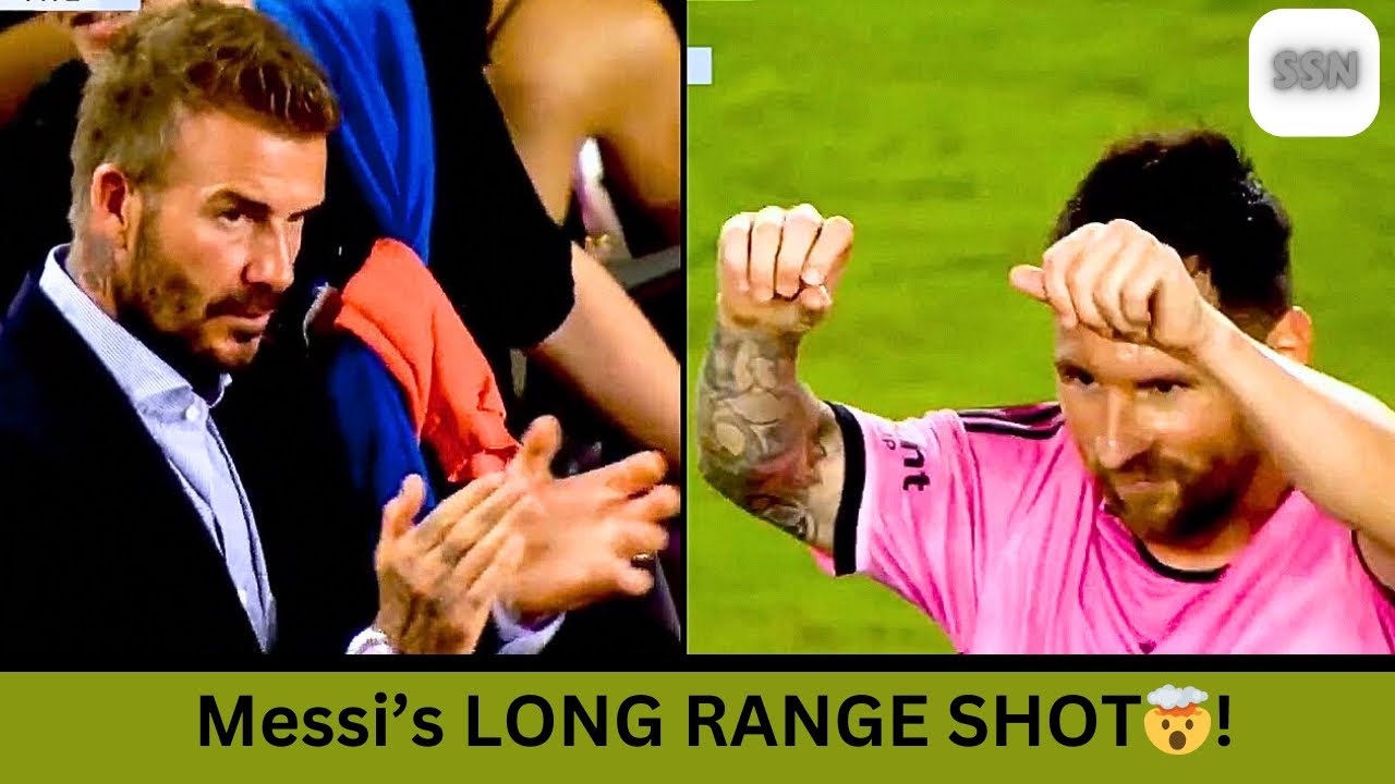 Atlanta vs Inter Miami : Messi's Long Range Shot,BECKHAM's reaction to it!🤯