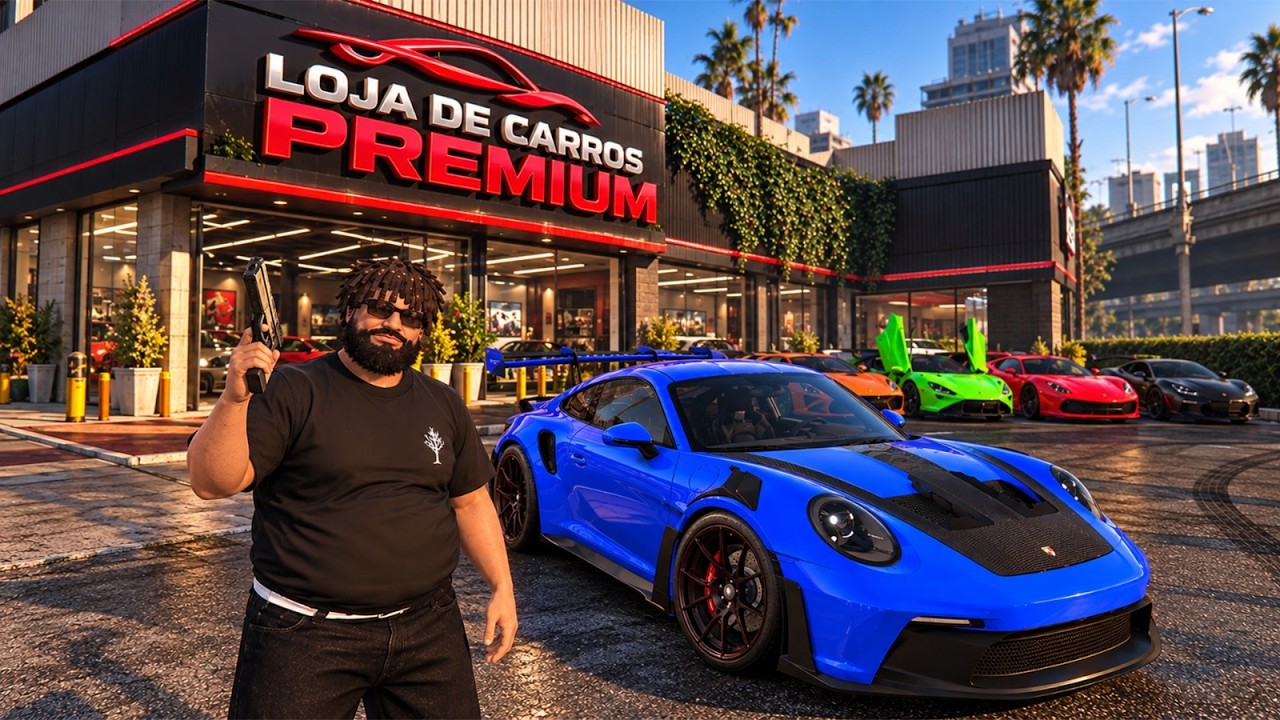 FUI NA LOJA ASSALTAR UM CARRO DE LUXO E DEU RUIM - GTA RP