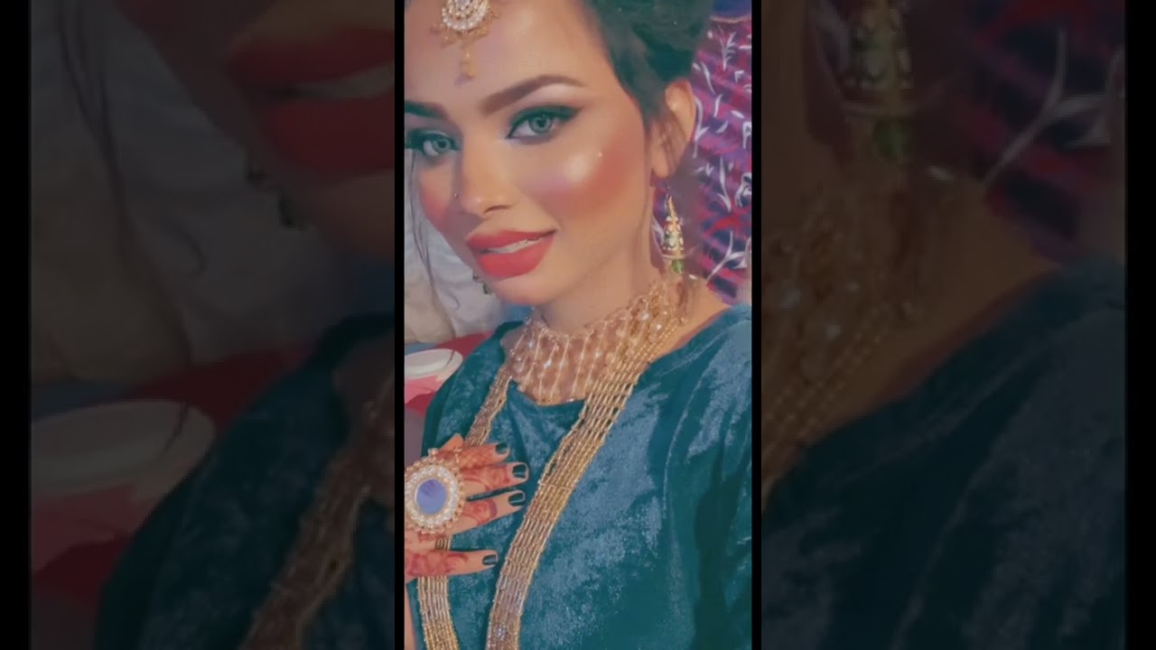 Green cut creases makeup look