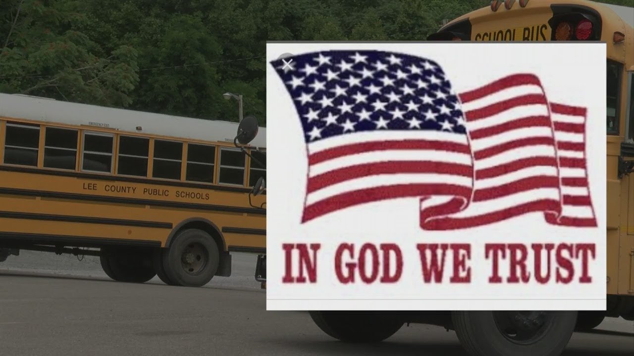 Lee County, VA school board approves 'In God We Trust' school bus decals