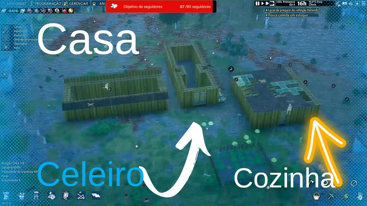As primeiras CONSTRUÇOES mais importantes do Going Medieval! 🏘 - Going Medieval , Fazenda e Celeiro!
