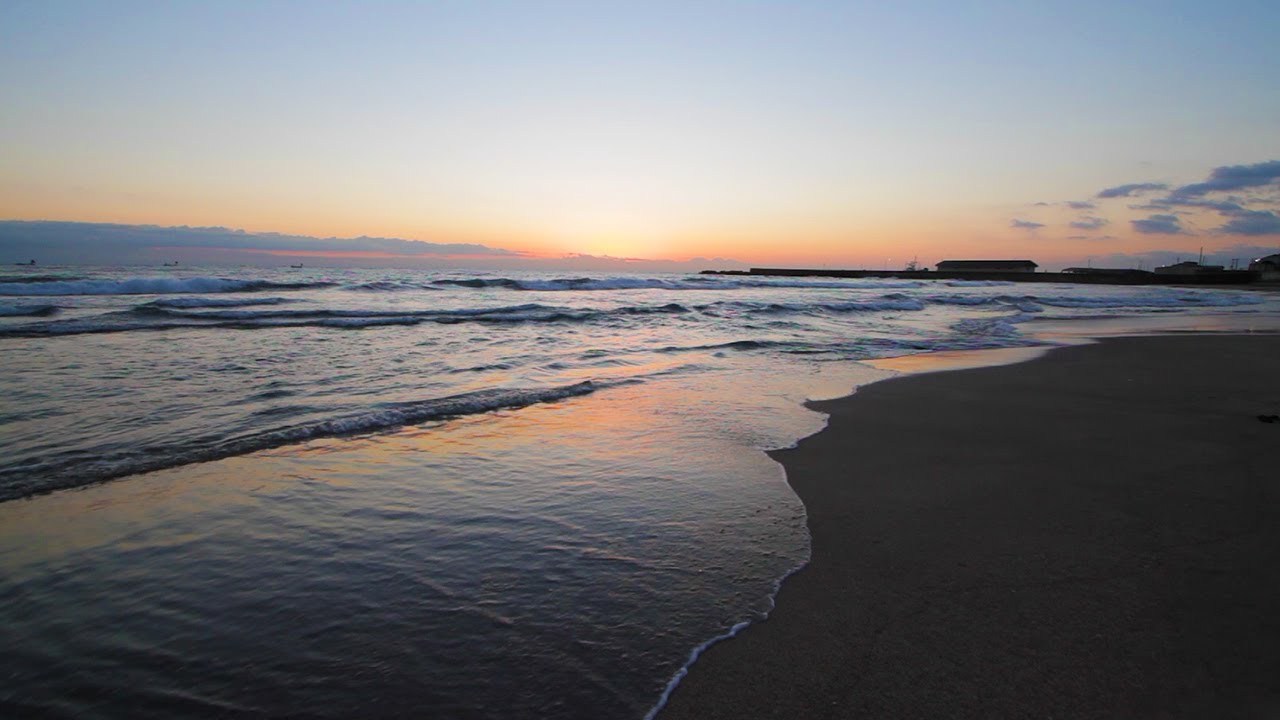 Relaxing Ocean Sunrise, Sound of the Gentle Waves, 1 Hour for to Relax