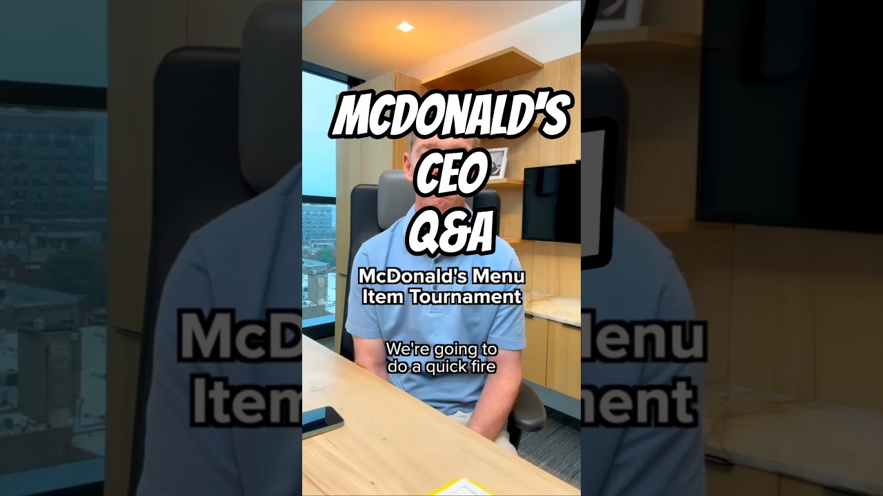 MCDONALD'S CEO Q&A #mcdonalds #ceo #comedy #danregancomedy