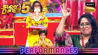 'Deva Shree Ganesha' पर Somansh के Act ने जीता Geeta का दिल|Super Dancer Chapter 5|Best Performances