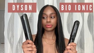 Dyson Corrale vs Bio Ionic One Pass | Straightening 3C-4A Natural Hair