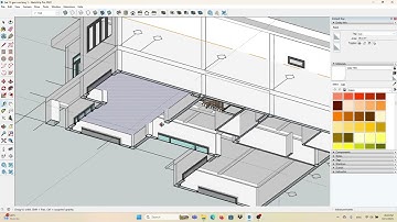 Thực Hành Sketchup Vẽ Biệt Thự 2 Tầng | Bài 15 - Vẽ Trần Giật Cấp Khung Chìm