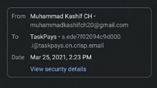 #Taskpays a new hope/I send a mail  they reply me in 2 mints screenshot 5